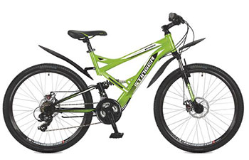 Велосипед Stinger 26 SFD.VERSUD.16 GN7 26'' Versus D 16'' зеленый велосипед stinger barcelona 16 green