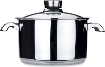 Кастрюля Berghoff Invico Vitrum 1103457 мантоварка катунь кт 243м 24 см 4 5 л нержавеющая сталь