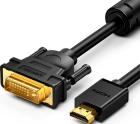 Кабель Ugreen HD106 (11150) HDMI Male To DVI (24+1) Round Cable. Длина 1.5 м. Цвет: черный
Кабель Ugreen HD106 (11150) HDMI Male To DVI (24+1) Round Cable. Длина 1.5 м. Цвет: черный