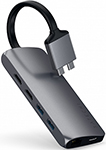 USB-хаб Satechi Type-C Dual Multimedia Adapter для Macbook с двумя портами USB-C серый космос (ST-TCDMMAM)
USB-хаб Satechi Type-C Dual Multimedia Adapter для Macbook с двумя портами USB-C серый космос (ST-TCDMMAM)