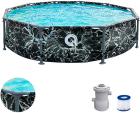 Бассейн каркасный Avenli 305х76 см, 4672 л, круглый, с усиленной рамой, черный мрамор, с фильтр-насосом (12015EUV55)
Бассейн каркасный Avenli 305х76 см, 4672 л, круглый, с усиленной рамой, черный мрамор, с фильтр-насосом (12015EUV55)