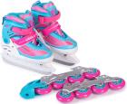 Коньки-ролики Mobile Kid (2 в 1) UNI SKATE, размер M, розово-голубые, Розовый/голубой
Коньки-ролики Mobile Kid (2 в 1) UNI SKATE, размер M, розово-голубые, Розовый/голубой