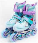Детские роликовые коньки Amarobaby Rainbow раздвижные со светящимися колесами, мятный, размер 30-33
Детские роликовые коньки Amarobaby Rainbow раздвижные со светящимися колесами, мятный, размер 30-33