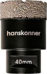 Коронка алмазная для УШМ Hanskonner TilePro, 40 мм, вакуумн. спекание алмазов (H1055-10-40)
Коронка алмазная для УШМ Hanskonner TilePro, 40 мм, вакуумн. спекание алмазов (H1055-10-40)