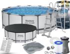 Бассейн каркасный BestWay Steel Pro Max, круглый, 396х122 см, 12690 л, полный комплект (5618W), Светло-серый
Бассейн каркасный BestWay Steel Pro Max, круглый, 396х122 см, 12690 л, полный комплект (5618W), Светло-серый