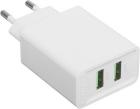 Сетевое зарядное устройство Vention на 2 порта USB A+A, QC 3.0, белый (FBAW0-EU) 
Сетевое зарядное устройство Vention на 2 порта USB A+A, QC 3.0, белый (FBAW0-EU)