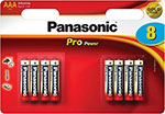 Батарейки Panasonic щелочные AAA Pro Power multi pack в блистере 8 шт. (LR03XEG/8BW)
Батарейки Panasonic щелочные AAA Pro Power multi pack в блистере 8 шт. (LR03XEG/8BW)