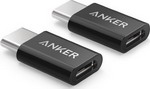 Переходник ANKER Powerline USB-C to Micro USB Female Adapter черный
Переходник ANKER Powerline USB-C to Micro USB Female Adapter черный