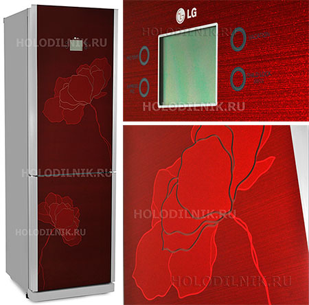 Холодильник Lg Бордовый С Цветами