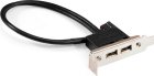 ������ ������ � ������ 2xUSB2.0 ExeGate BrctUSB2-2A-LP, USB 2.0 9pin IDC 9pin (F) -- 2x USB 2.0 Af, ������ 20�� (Low Profile) EX298293RUS