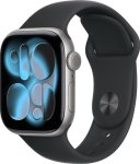 ����� ���� Apple Watch S11 GPS 46mm Space Grey Aluminium Case /Black SB - S/M MEV04X/A A3333