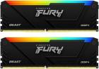 ����������� ������ Kingston DDR4 64GB (2x32GB) 3200Mhz FURY Beast Black RGB (KF432C16BB2AK2/64)