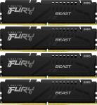 ����������� ������ Kingston DDR5 64GB 4x16GB 6000Mhz FURY Beast Black (KF560C40BBK4-64)