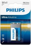 ��������� Philips Ultra Alkaline, ��������, 9 V, � �������� (6LR61E1B/97)