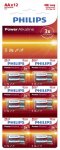 ��������� Philips Power Alkaline, ��������, 12 ��, � �������� (LR6P12BT/97)