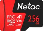 ����� ������ Netac microSDXC 256Gb Class10 P500 Extreme Pro adapter