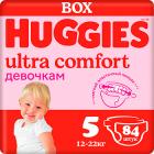 ���������� Huggies Ultra Comfort ��� �������, 5, 12-22 ��, 84 ��.