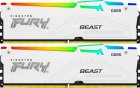 ����������� ������ Kingston DDR5 32GB (2x16GB) 6800MHz FURY Beast White RGB EXPO (KF568C34BWEAK2-32)