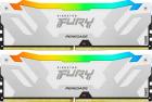 ����������� ������ Kingston DDR5 64GB (2x32GB) 6400MHz FURY Renegade RGB White XMP (KF564C32RWAK2-64)