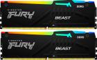 ����������� ������ Kingston DDR5 64Gb (2x32gb) 6000Mhz Fury Beast RGB (KF560C36BBE2AK2-64)