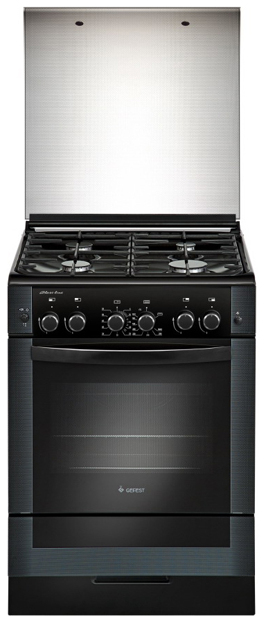 Изображение товара Газовая плита Gefest ПГ 6300-02 0046 с духовкой и грилем черная
