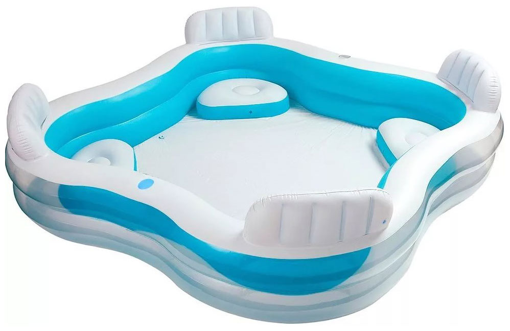 Изображение товара Детский надувной бассейн Intex Семейный 229х229х66 см для детей и взрослых