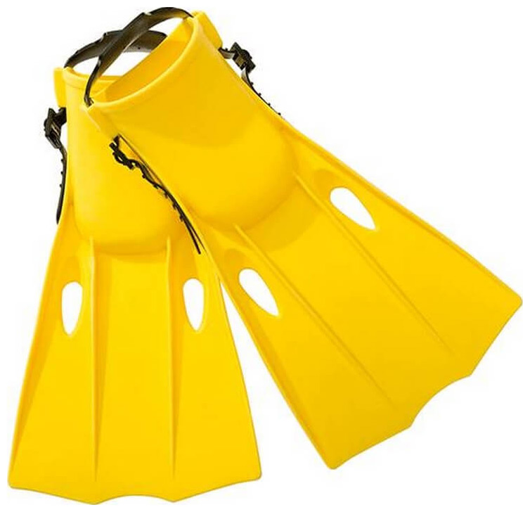 Ласты для плавания Intex ''Small Swim Fins'' р.38-40, желтый 55937 набор для плавания и подводного плавания унисекс осьминог зеленые очки подводное плавание ласты и сумка для переноски в комплекте