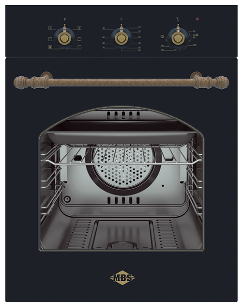 Изображение товара Электрический духовой шкаф MBS DE-453BL с паровой очисткой и грилем