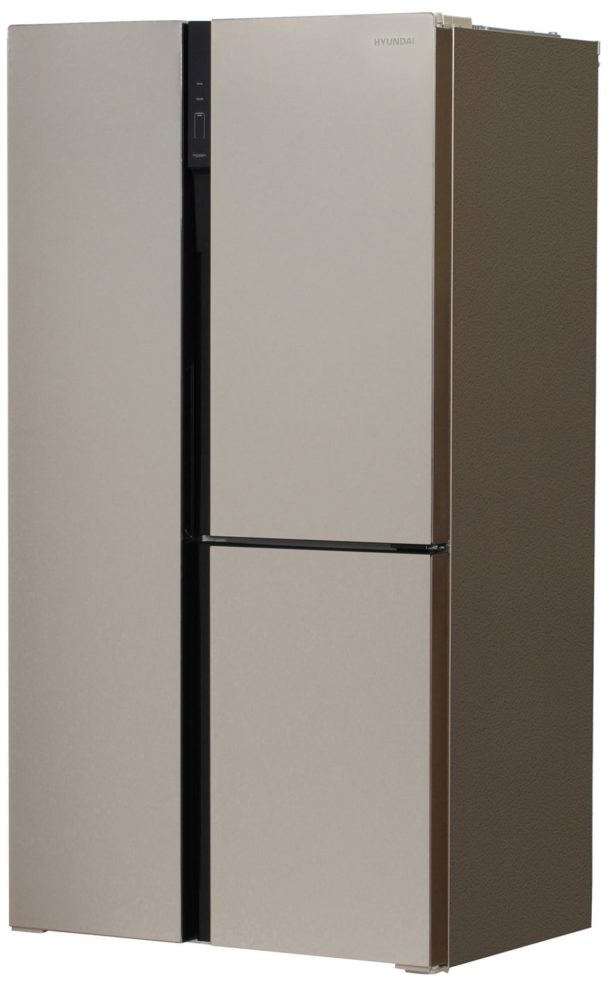 Холодильник Side by Side Hyundai CS6073FV шампань холодильник hyundai cs5073fv шампань стекло