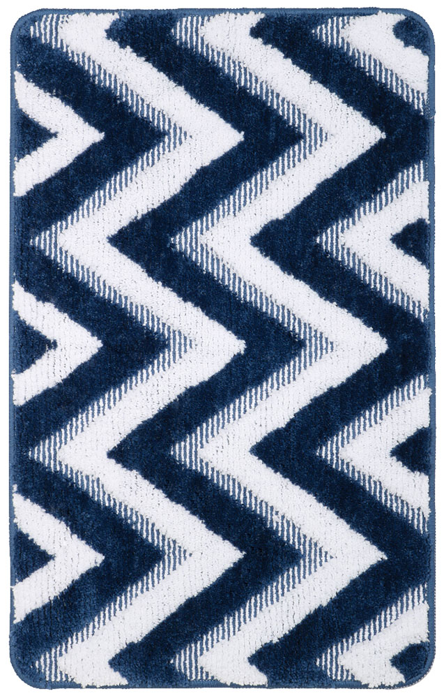 Изображение товара Коврик для ванной Fixsen River 50х80 см, темно-синий (FX-5004M)