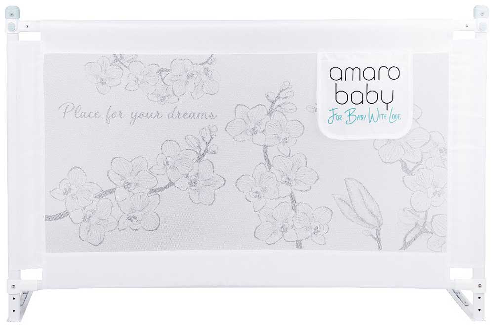 Изображение товара Барьер защитный для кровати Amarobaby safety of dreams, белый, 120 см (AB-SOFD-BSR-BEL-120)