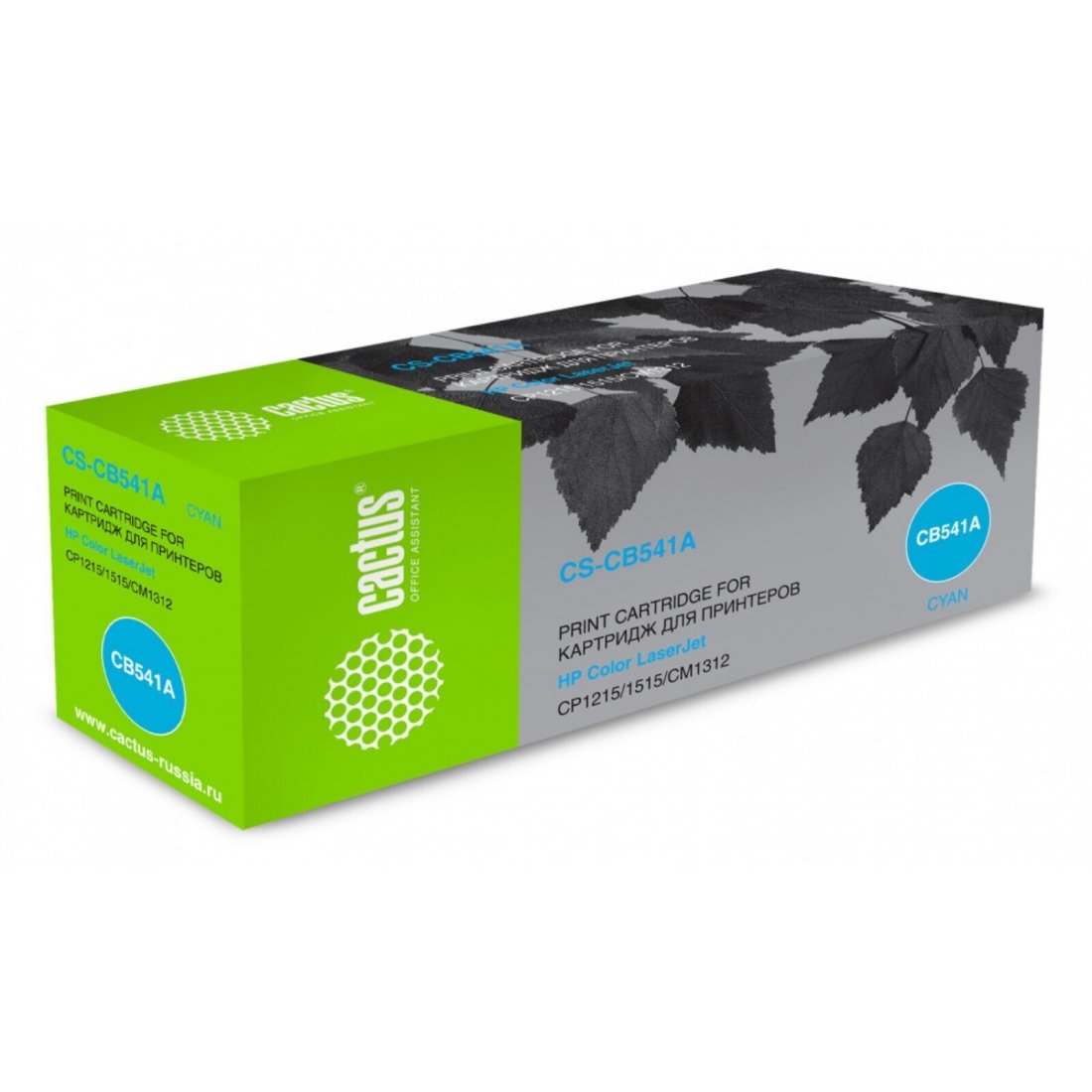 Изображение товара Картридж лазерный Cactus CS-CB541A CB541A голубой (1400стр.) для HP CLJ CP1215/1515/CM1312