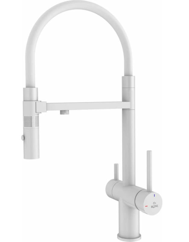 

Кухонный смеситель Rose R958/белый (R958C)
