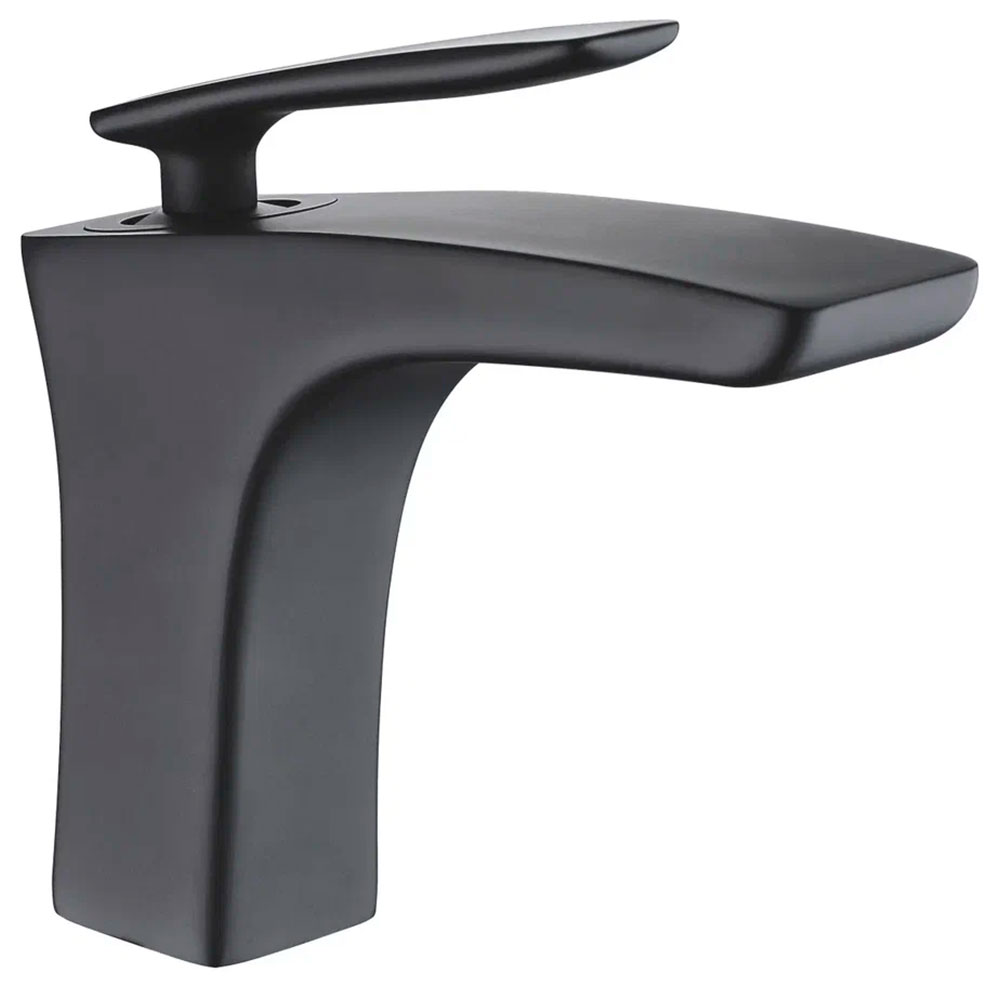 Изображение товара Смеситель для умывальника Rose R27H черный однорычажный с керамическим картриджом