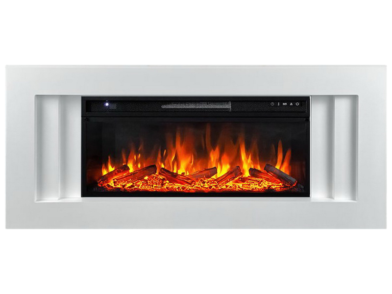 фото Каминокомплект royal flame line 42 (разборный) белый с очагом vision 42 log led