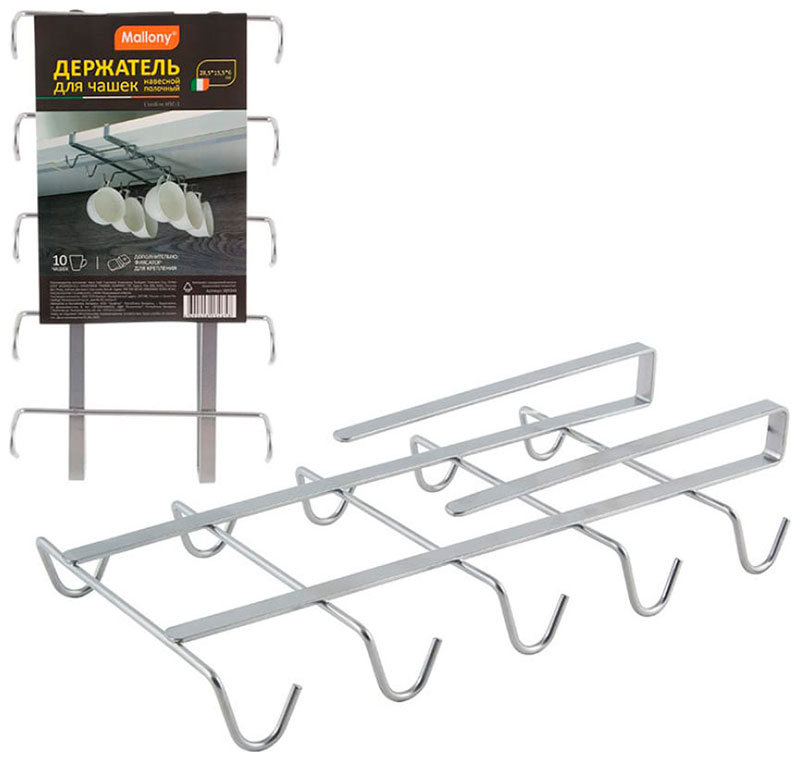Изображение товара Держатель навесной полочный для чашек Mallony L'ordine HSC-1 (005346)