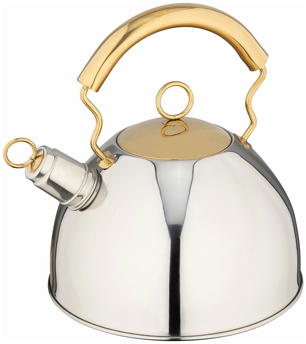 Изображение товара Чайник для плиты Mallony DJB-3427, из нержавеющей стали, 2.5 л, капсульное дно (910070)