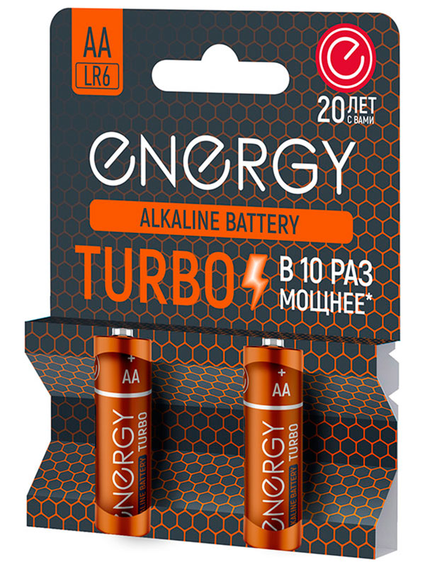 Изображение товара Батарейка алкалиновая Energy Turbo LR6/2B (AA) 1.5 В