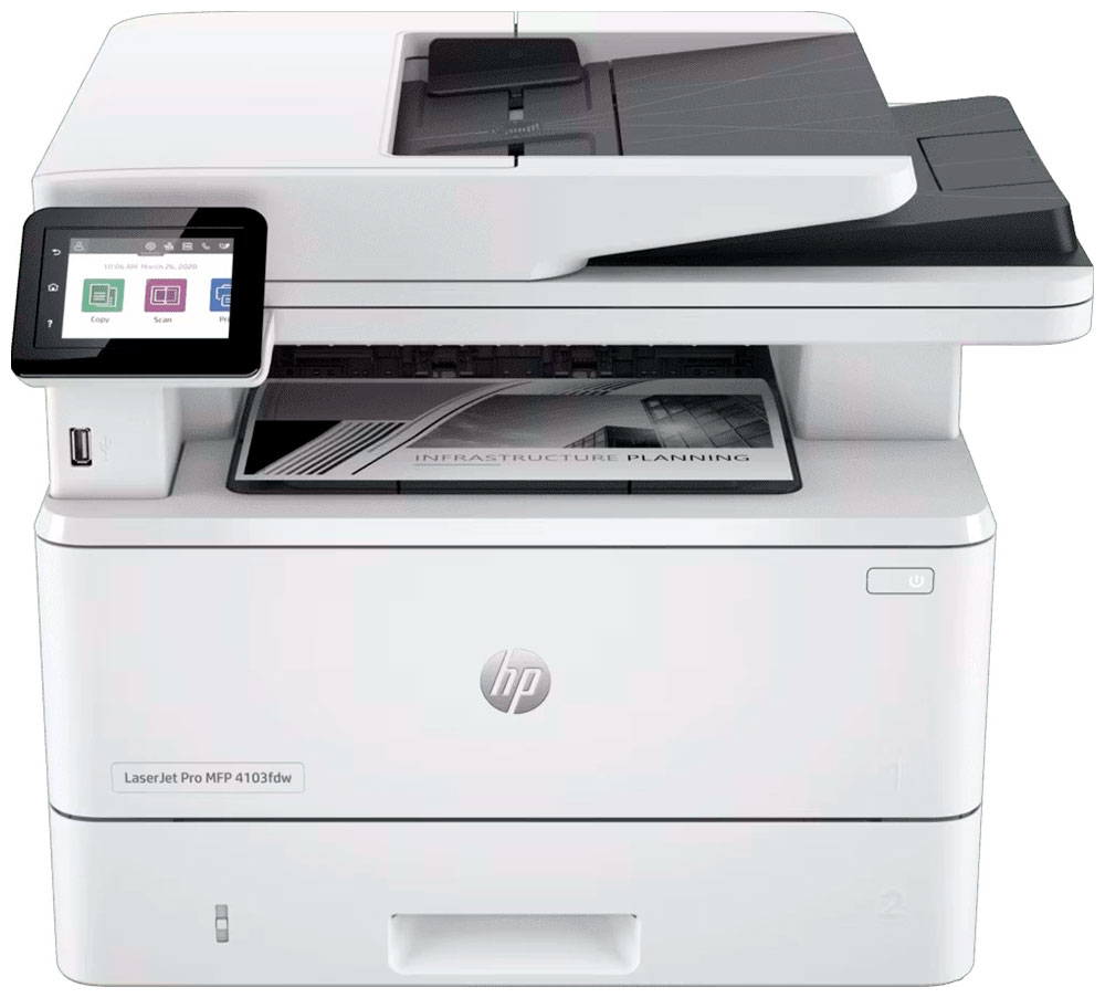 Изображение товара МФУ HP LaserJet Pro 4103fdw (2Z629A) Изображение товара МФУ HP LaserJet Pro 4103fdw (2Z629A)