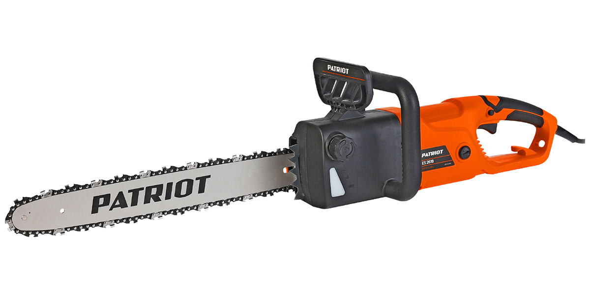 Изображение товара Электрическая цепная пила Patriot ES 2618 2.5 кВт с автоматической смазкой и тормозом