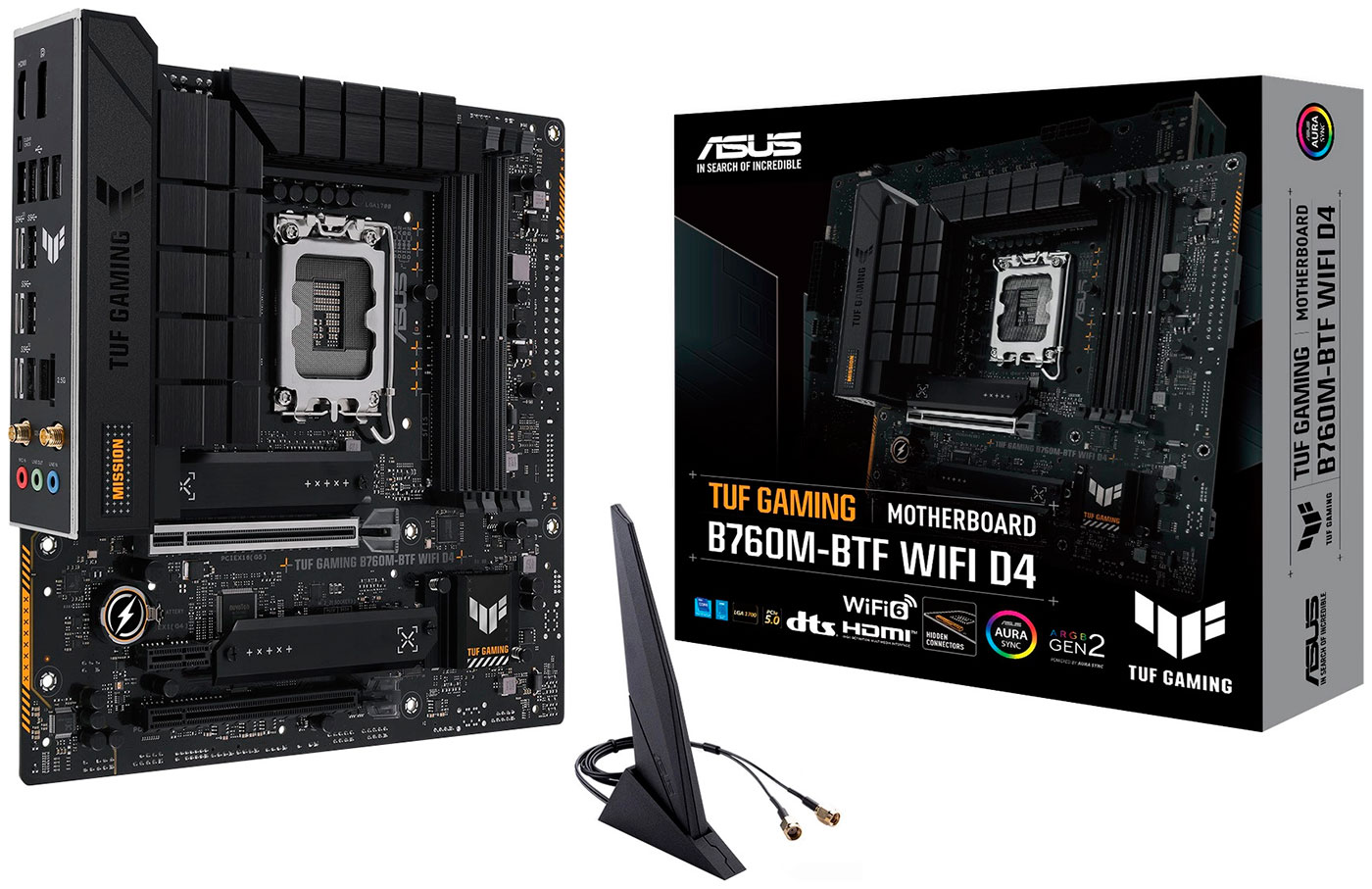 Изображение товара Материнская плата Asus TUF GAMING B760M-BTF WIFI D4 (LGA1700 mATX)