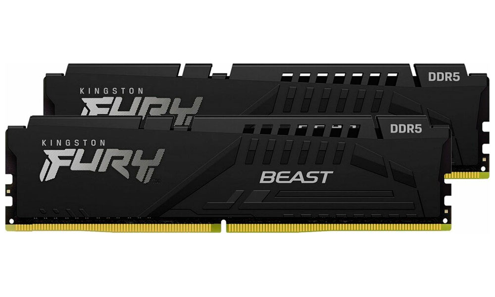 Изображение товара Оперативная память Kingston DDR5 64GB (2x32GB) 5600Mhz FURY Beast Black (KF556C40BBK2-64)