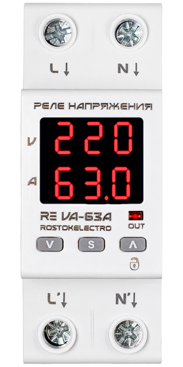 Реле напряжения RE VA-63A Реле напряжения RE VA-63A цена и фото