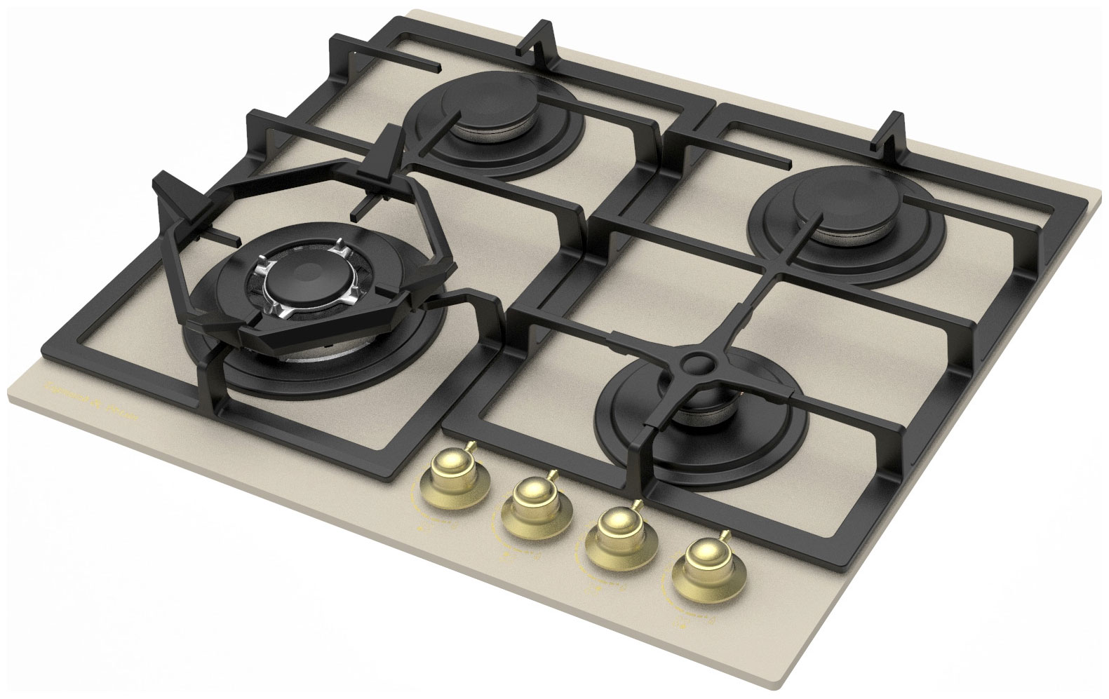 Изображение товара Газовая варочная панель Zigmund & Shtain M 26.6 X с 4 конфорками из закаленного стекла