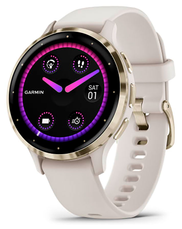Изображение товара Часы Garmin VENU 3S SOFT GOLD SS BEZEL W/ IVORY CASE AND SILICONE BAND (010-02785-04)