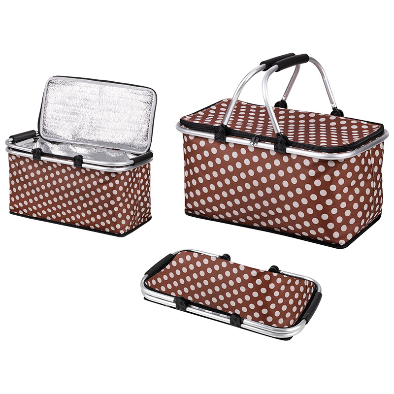 Изображение товара Термосумка Ecos CB-7046-3 с алюминиевым каркасом 30 л горошек