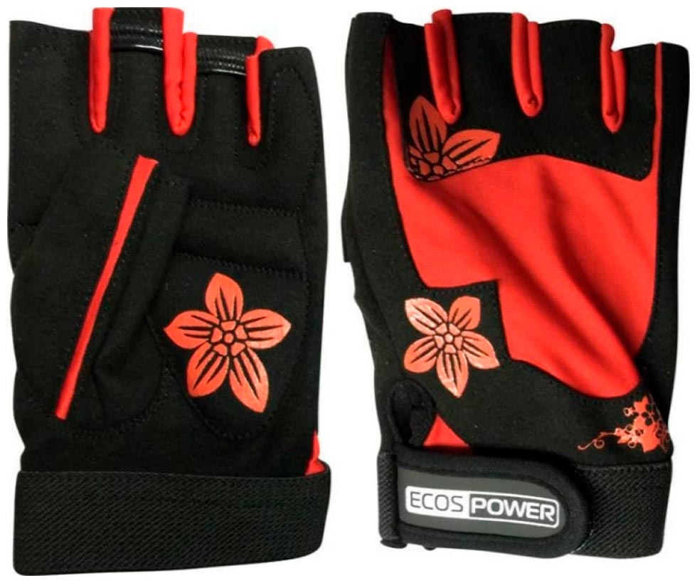 

Перчатки для фитнеса Ecos 5106-RL (размер L), Черный/красный