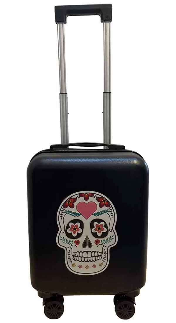 Изображение товара Чемодан для детей Lats 16 дюймов, Череп, черный (арт. 675)