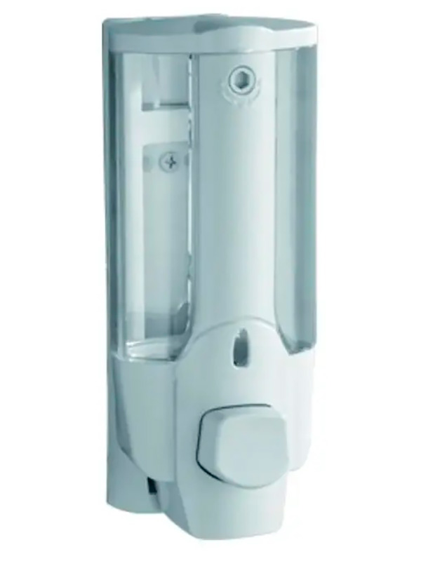 Изображение товара Дозатор жидкого мыла D-Lin белый современный для ванной и кухни