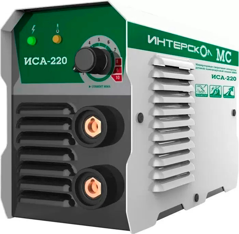 Изображение товара Сварочный аппарат инверторный Интерскол ИСА-220 МС 661.3.0.30